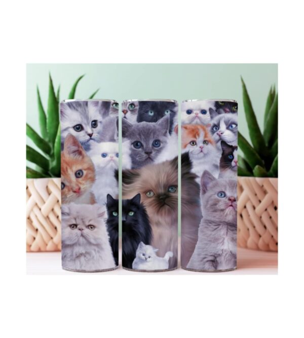 "Cats Gone Wild" 20oz Skinny Tumbler