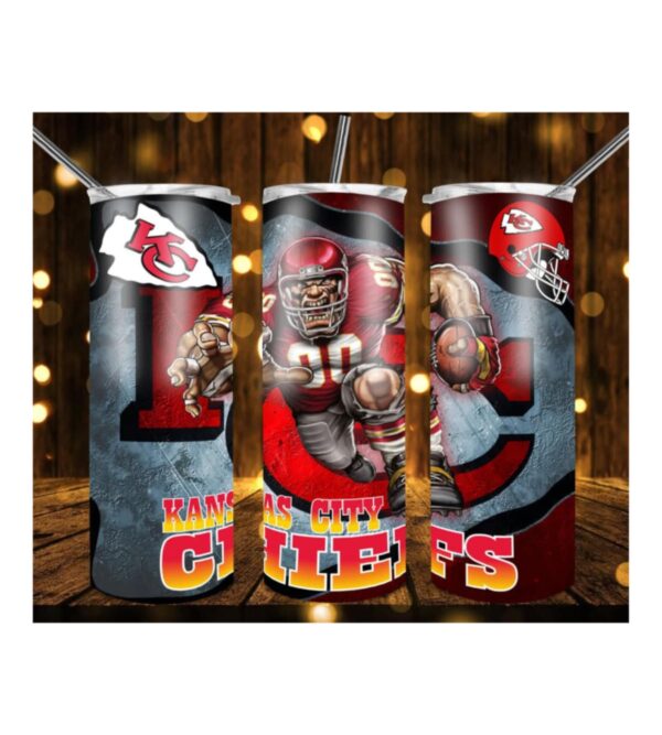 "KC Chiefs Gone Crazy" 20oz Skinny Tumbler